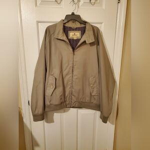 Woolrich Harrington Taupe Bomber Jacket Men's Size XL